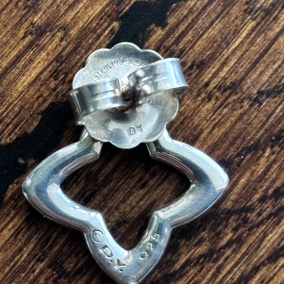 David Yurman sterling silver double drop earrings - Picture 11 of 15